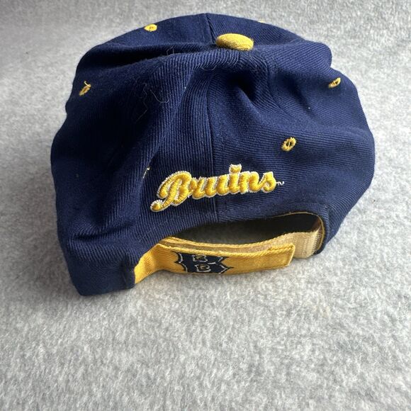 UCLA Bruins Script Emb Vtg Zephyr GrafX Blue Black Brim Snapback Cap Hat EUC - Picture 4 of 6